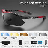 Polarized 5 Lens Sports Sunglasses, Bicycle Riding Protection Goggles