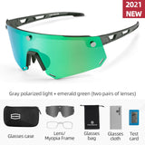 Polarized 5 Lens Sports Sunglasses, Bicycle Riding Protection Goggles